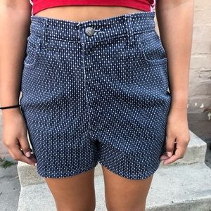 🔶VINTAGE HEART SPOTTED HIGH WAIST SHORTS🔶